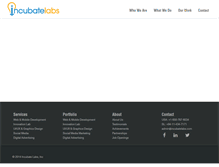 Tablet Screenshot of incubatelabs.com